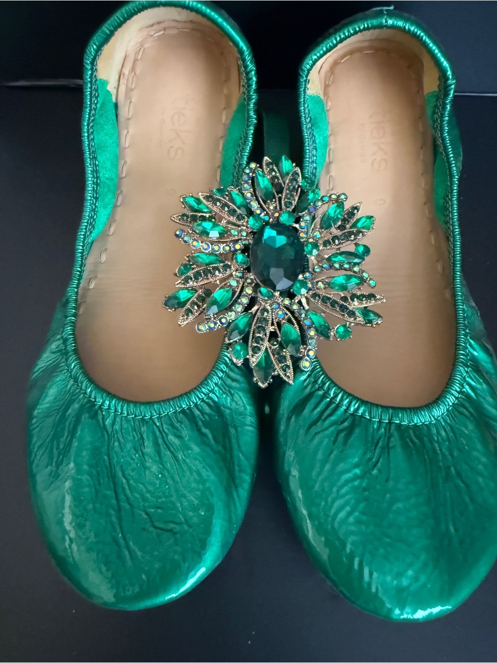 Tieks size 9 - Emerald Green